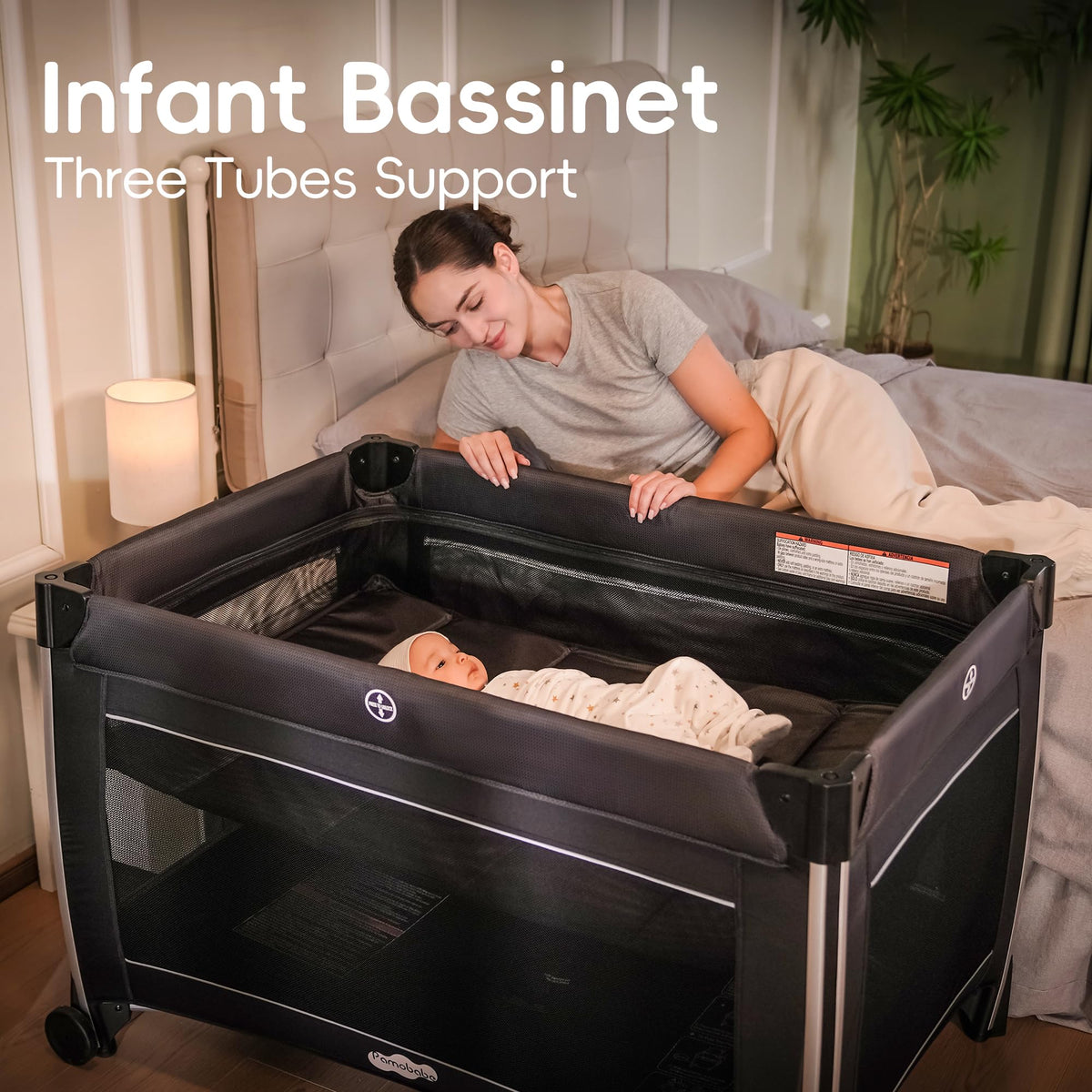 4 in 1 Baby Playards with Bassinet S551203