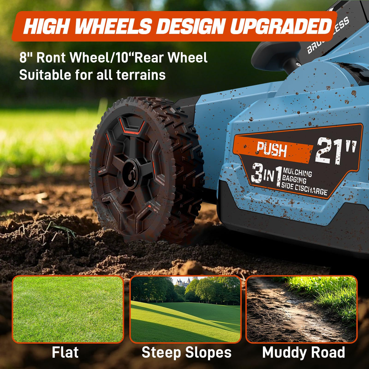 60V Electric Cordless Push Mower T791433