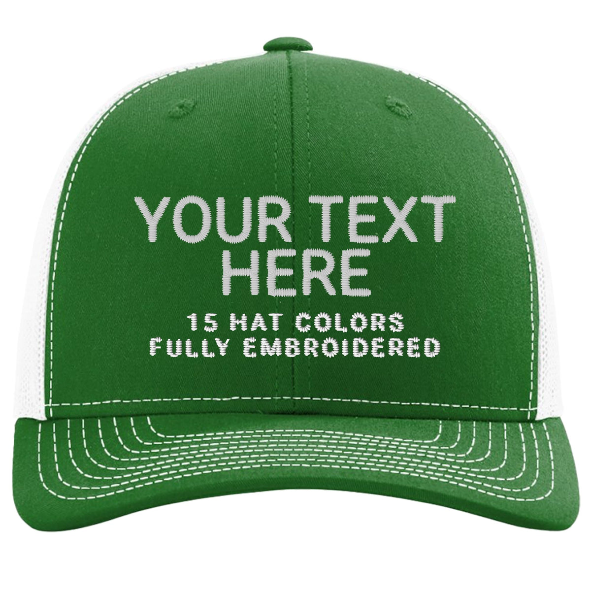 Custom Embroidered Adjustable Snapback Trucker Cap Black S2950