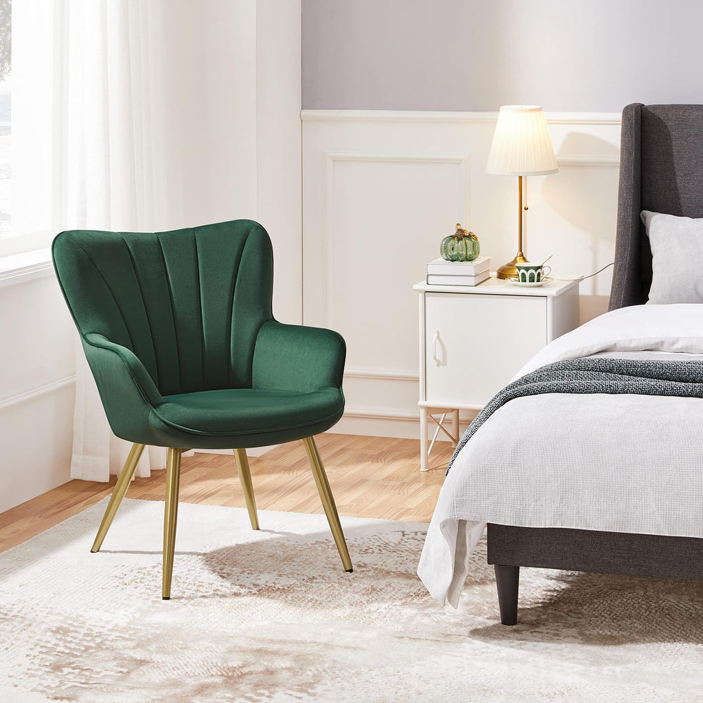 Green Upholstered Accent Chairs Set of 2 T89836