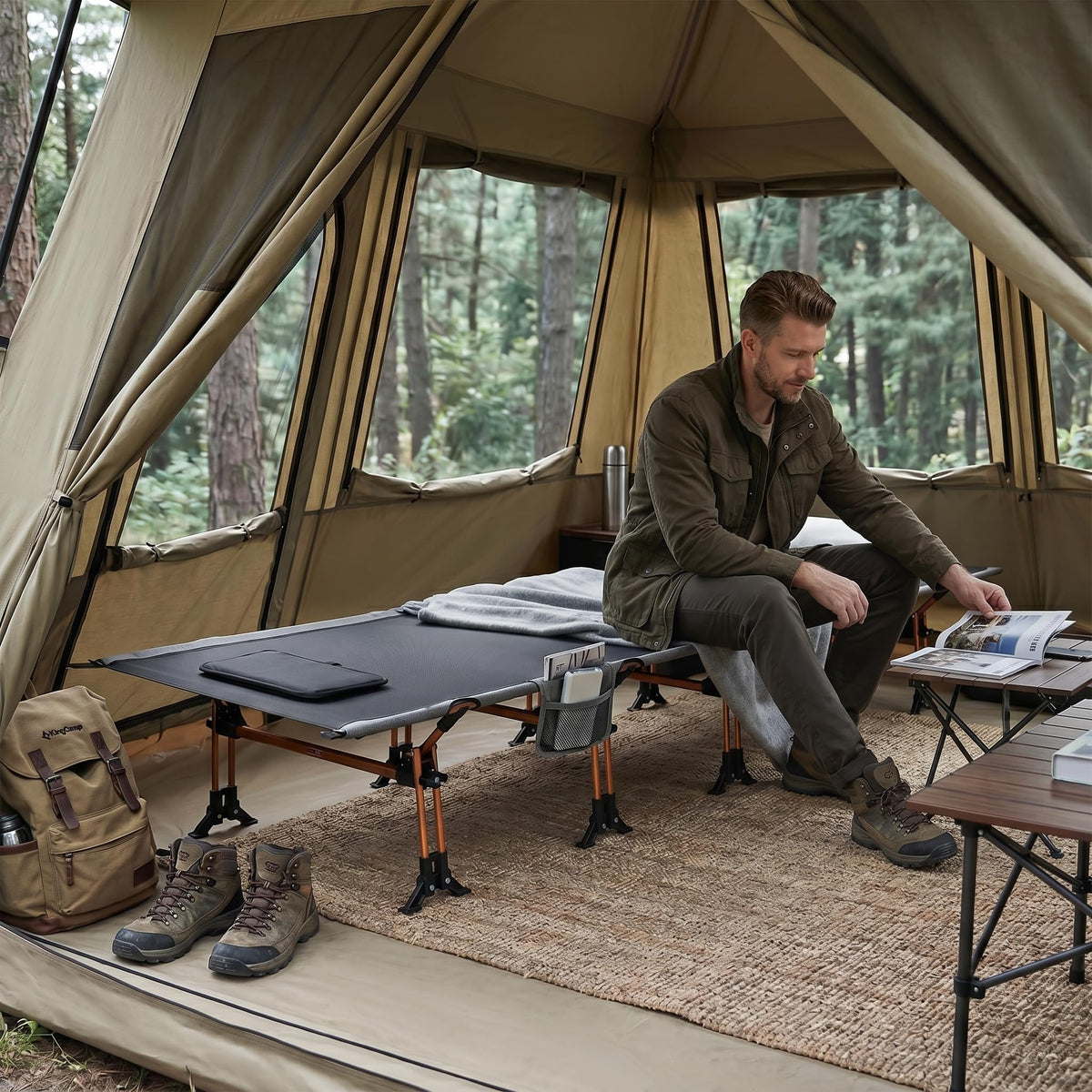 Lightweight Camping Cot D96672