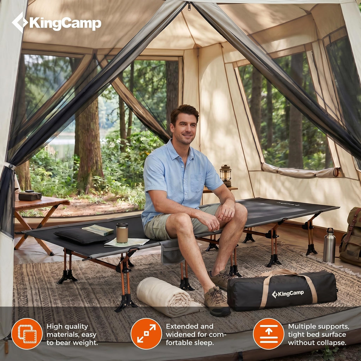 Lightweight Camping Cot D96672