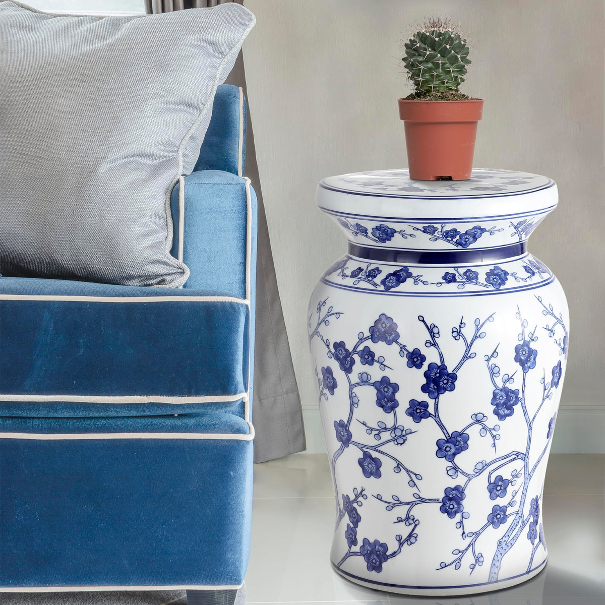 Ceramic Garden Stool Side Table Q984